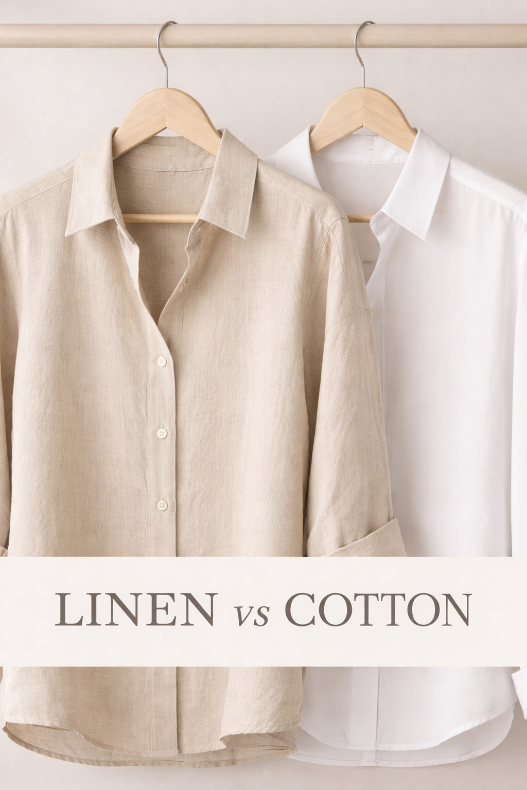 chinese dress ladies Classic Greige Linen-Blend Shirt