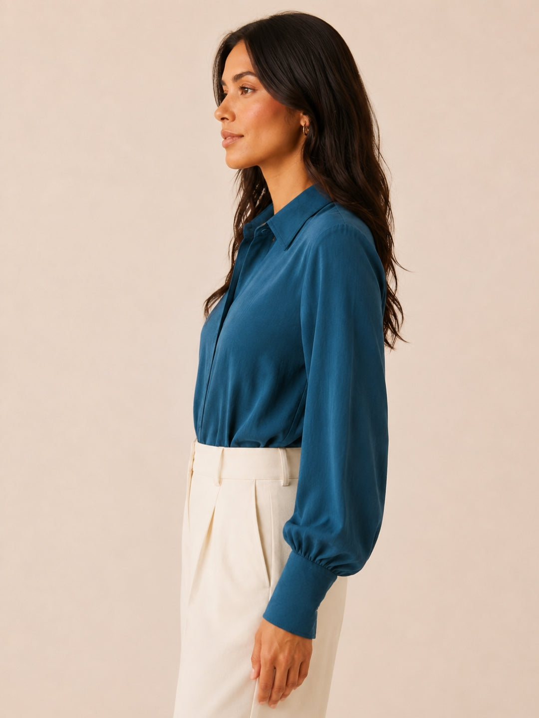 Airforce Bishop Sleeve Shirt