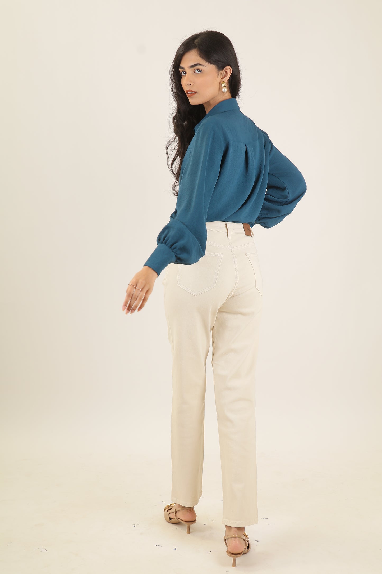 Airforce Bishop Sleeve Shirt