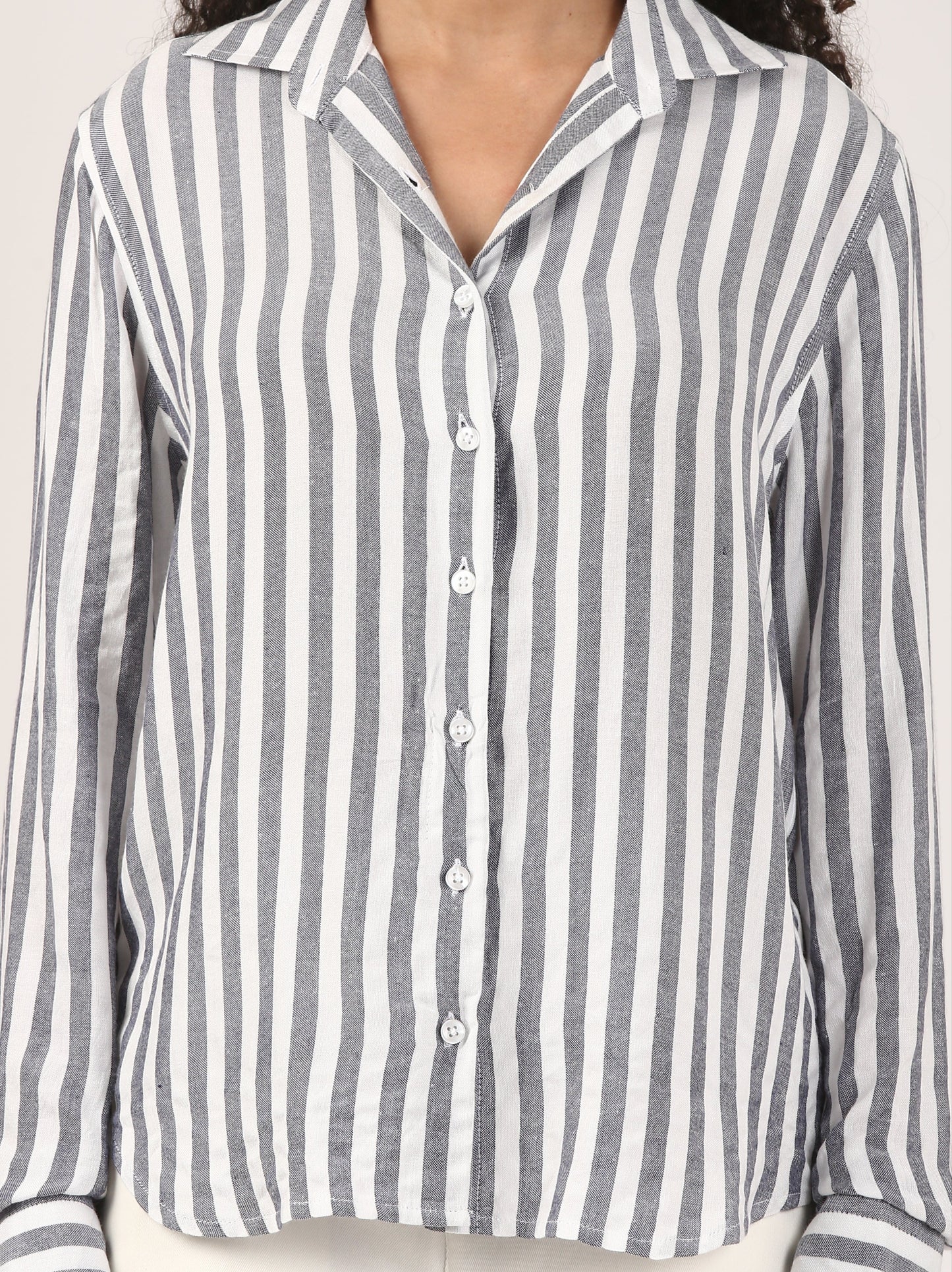 Broad Blue Stripe Shirt