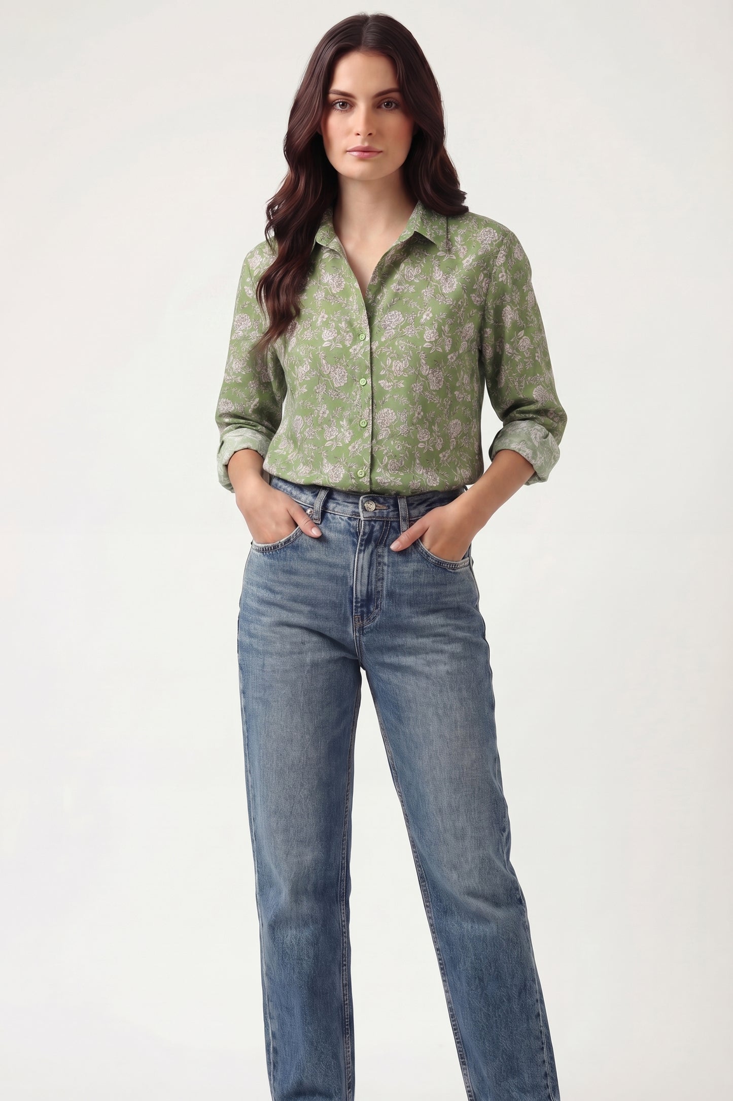 Cotton Jaipur Print Oversize Fit Shirt