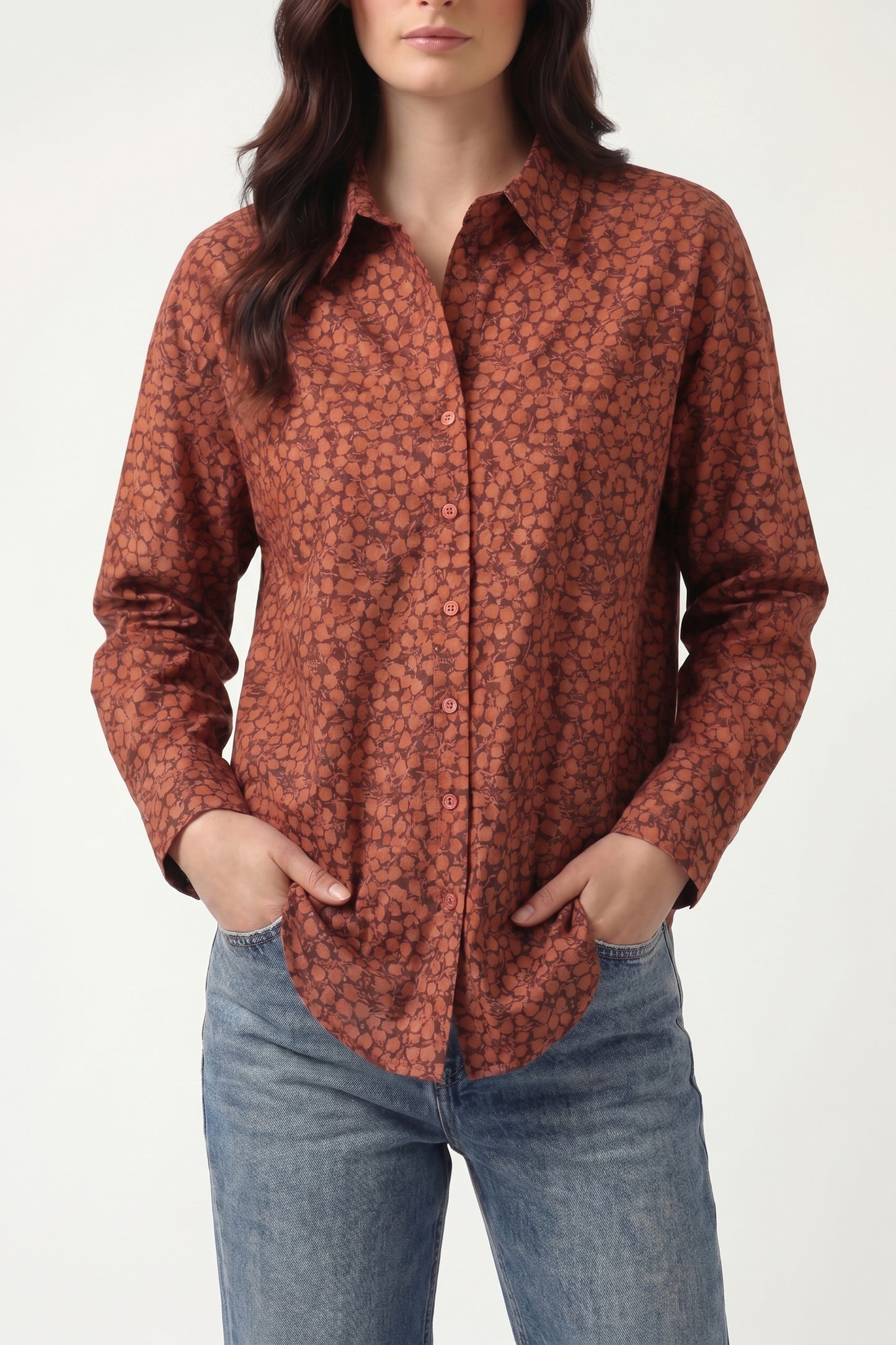 Cotton Printed Oversize Fit 90s Shirt