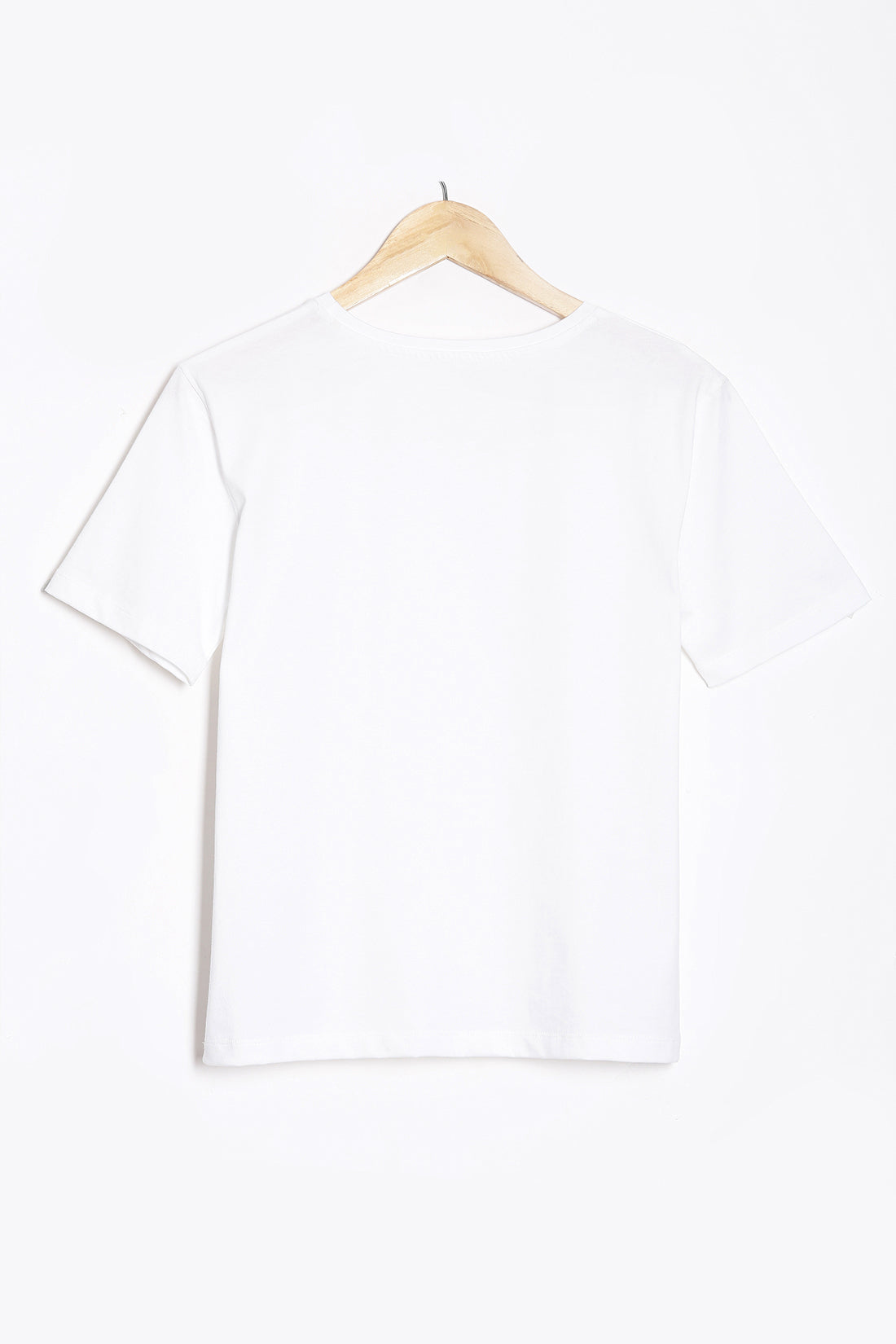 Bright White Hand Embellished Tee