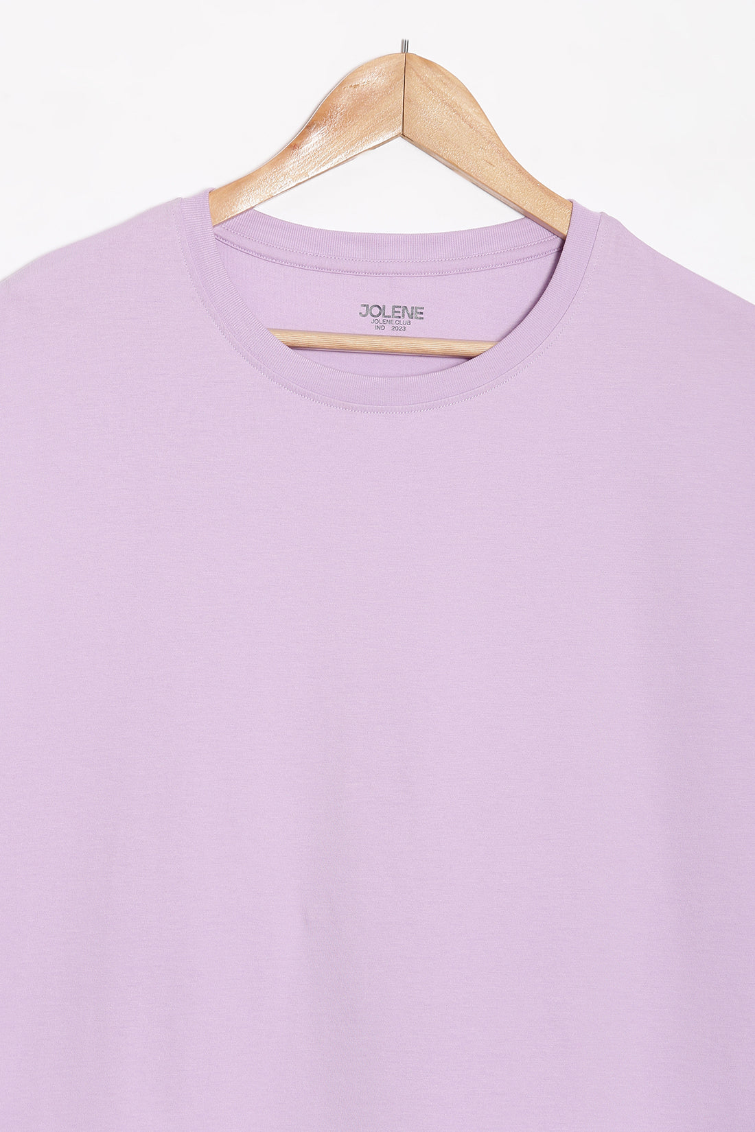 Lavender Solid Oversized Tee