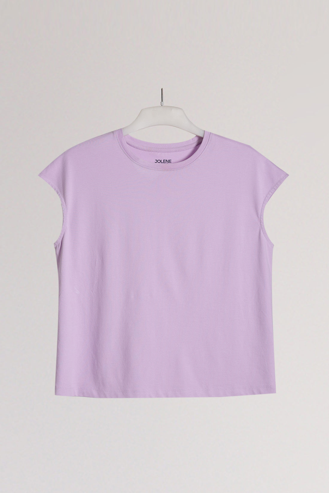 Lavender Solid Wide Armhole Tee