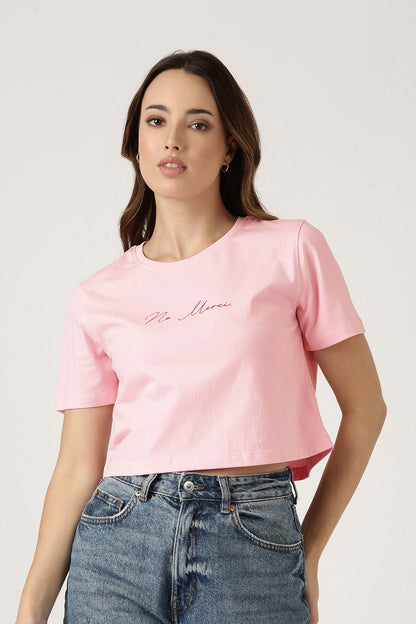 No Merci Crop Tee