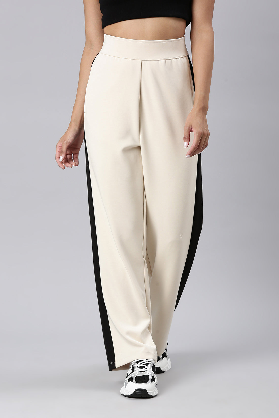 Beige Track Pant