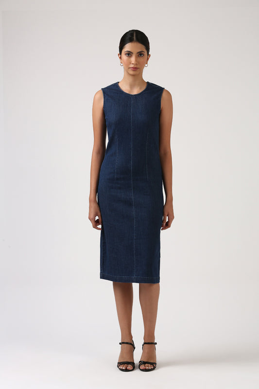 Indigo Denim Snug Fit Dress