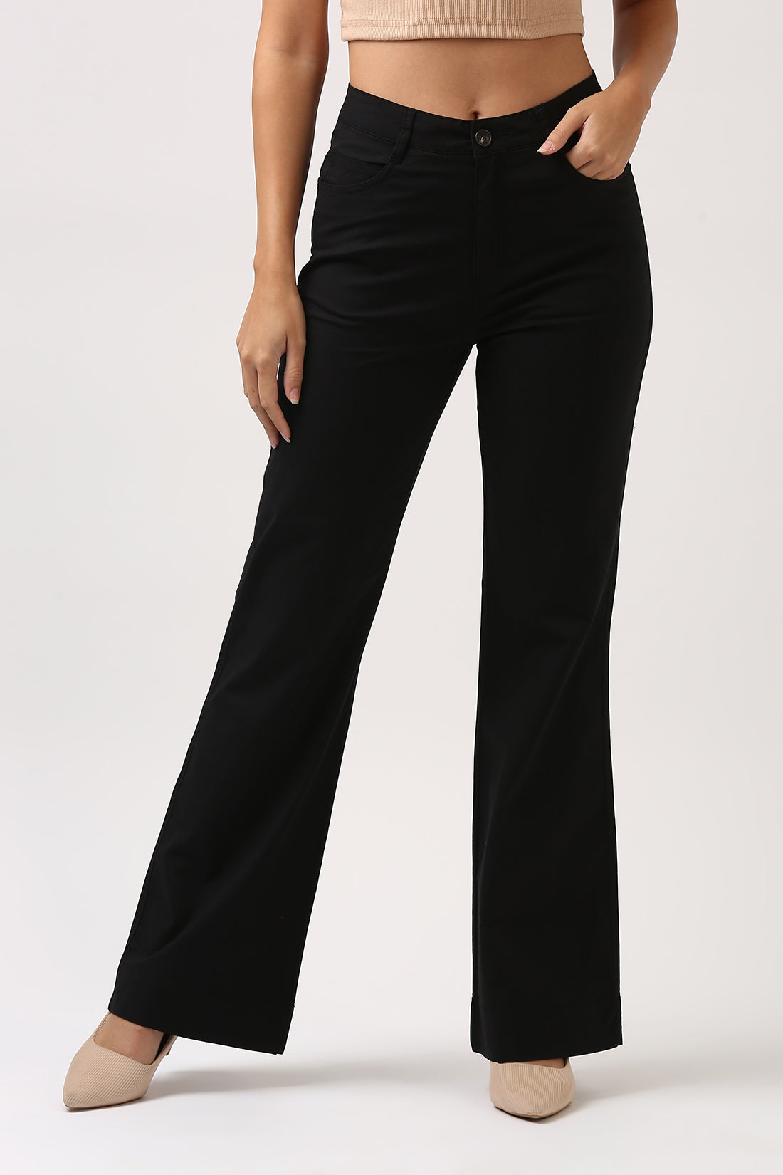 Great Comfort Pant-Mini Flare-Black