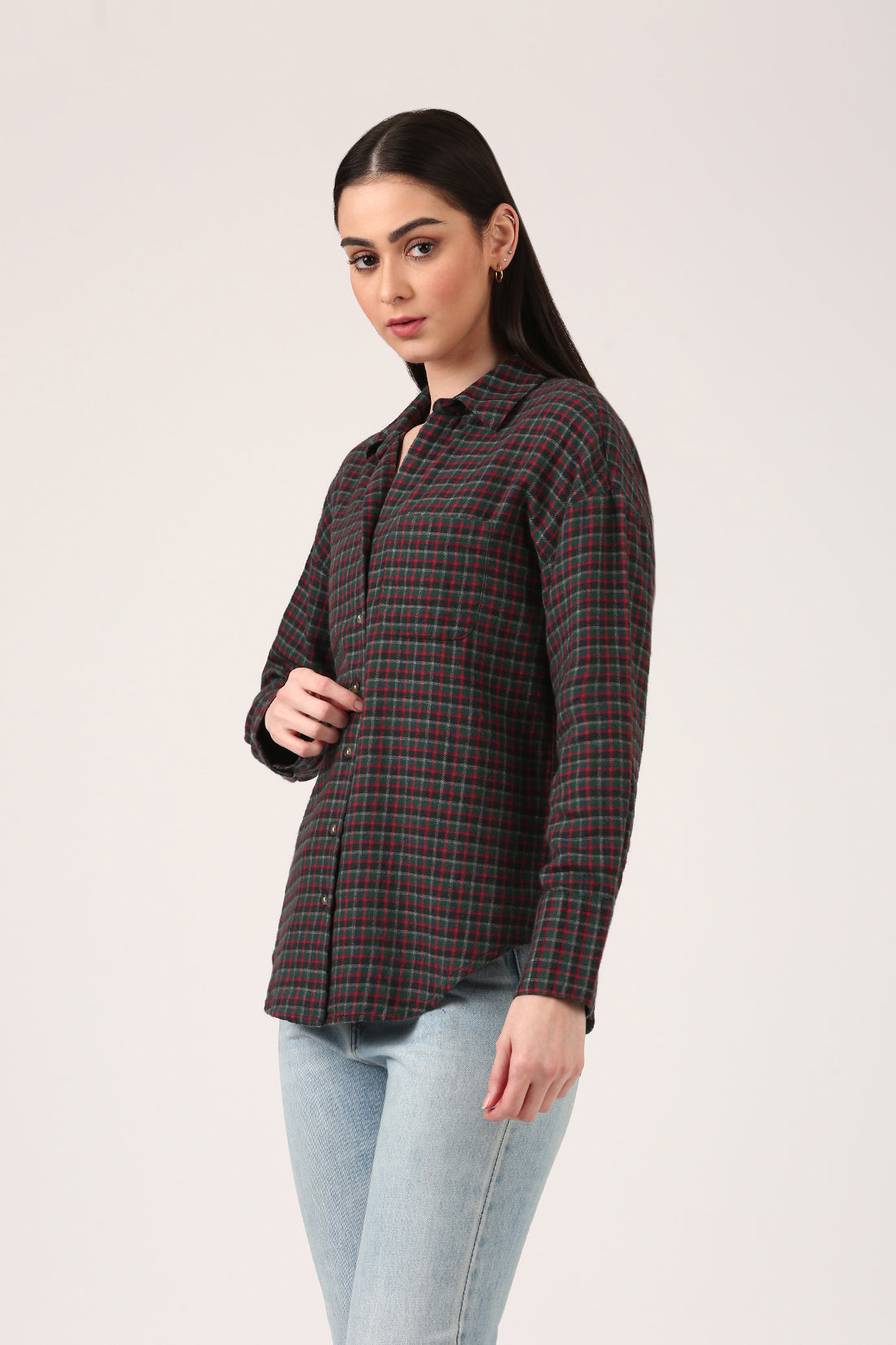 Jade Check Shirt