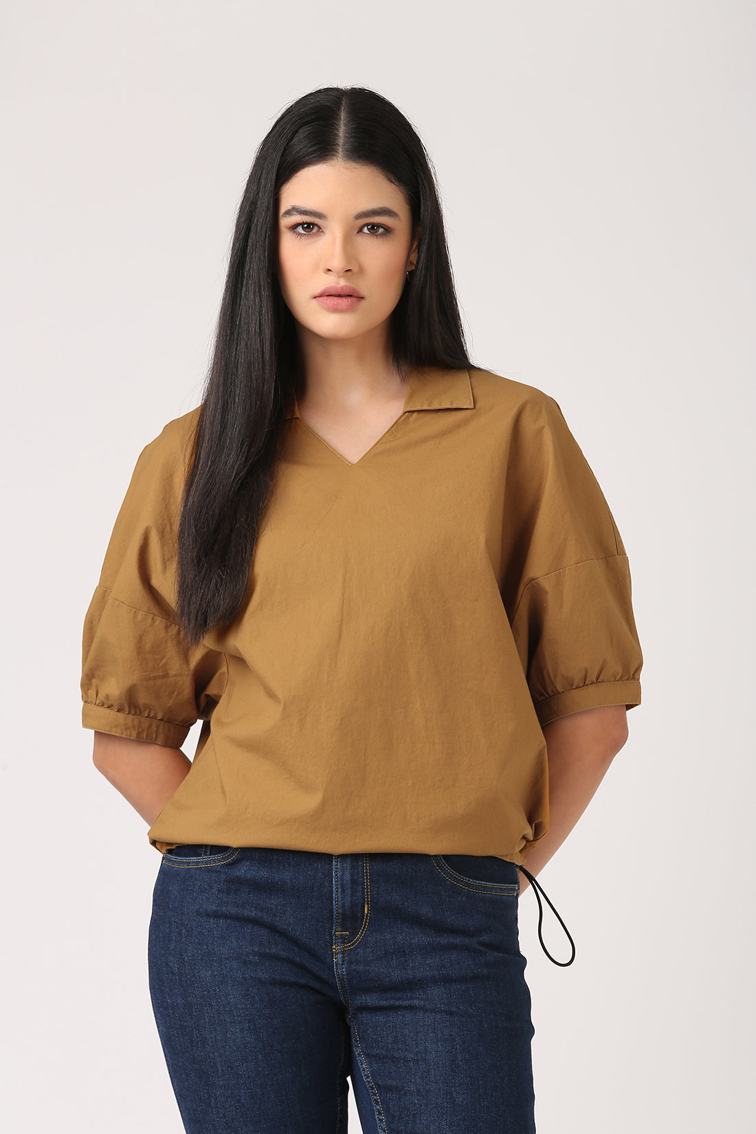 V-Neck Boxy Top