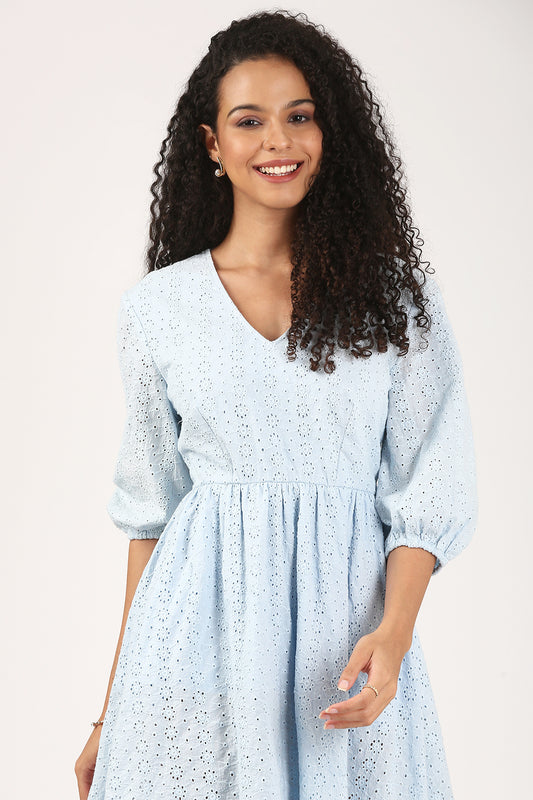 The Blue Dawn Mini Dress- The Versatile Edit