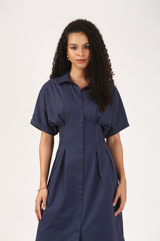 Mediveal Pleated Dress-Work & Cocktail Edit