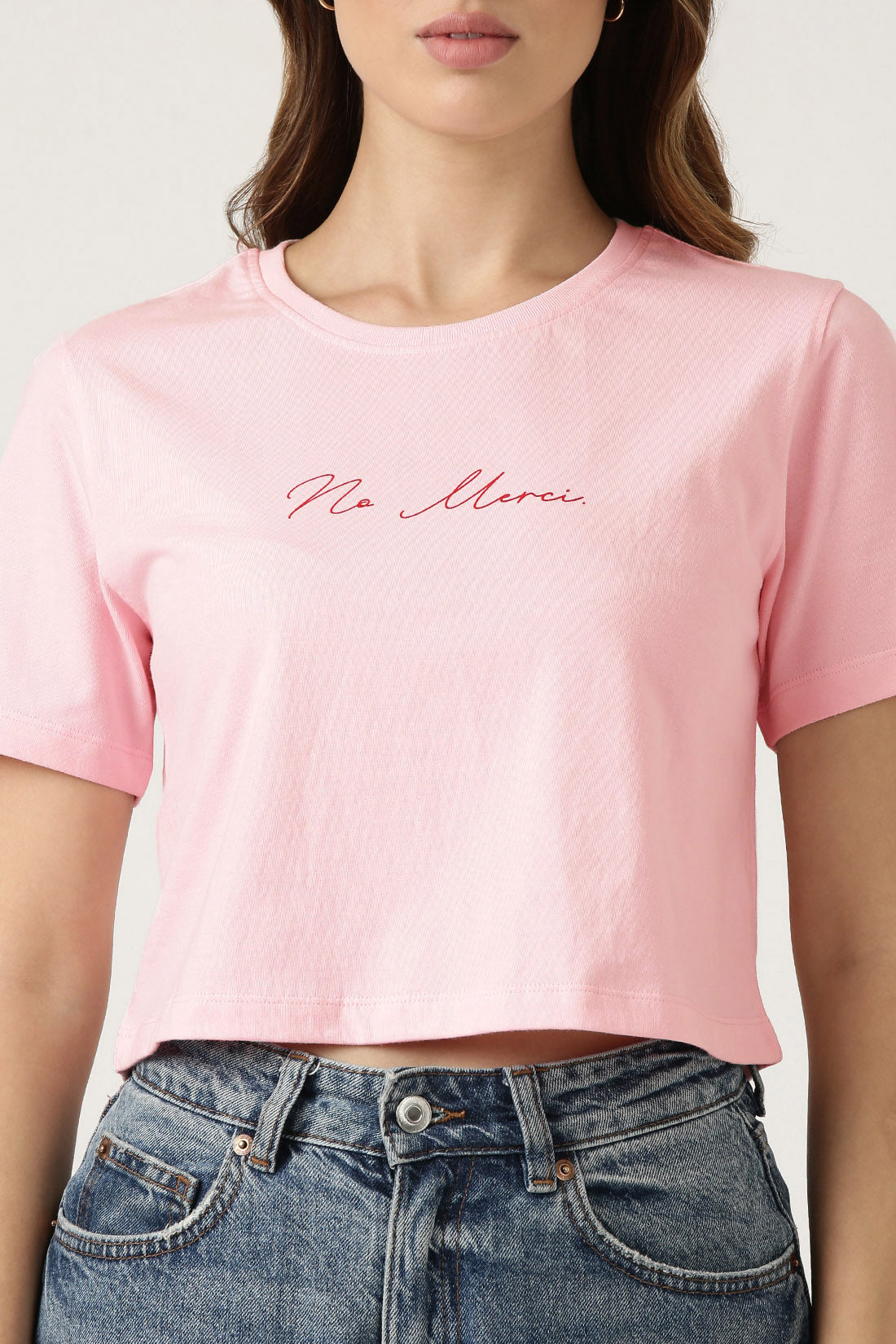 No Merci Crop Tee