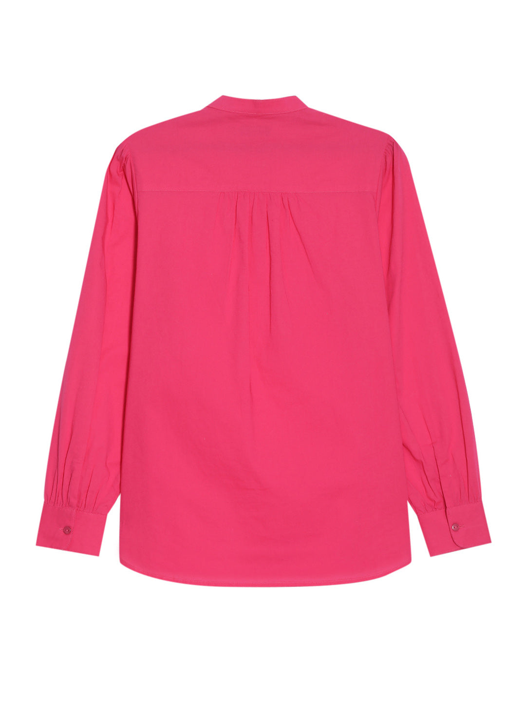 Pink Mandarin Collar Top