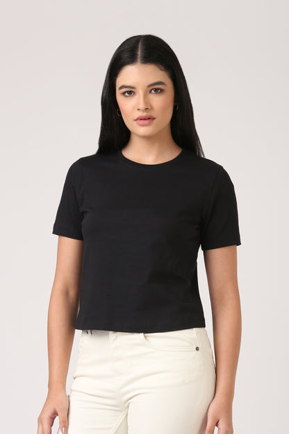 Cotton Black T-Shirt