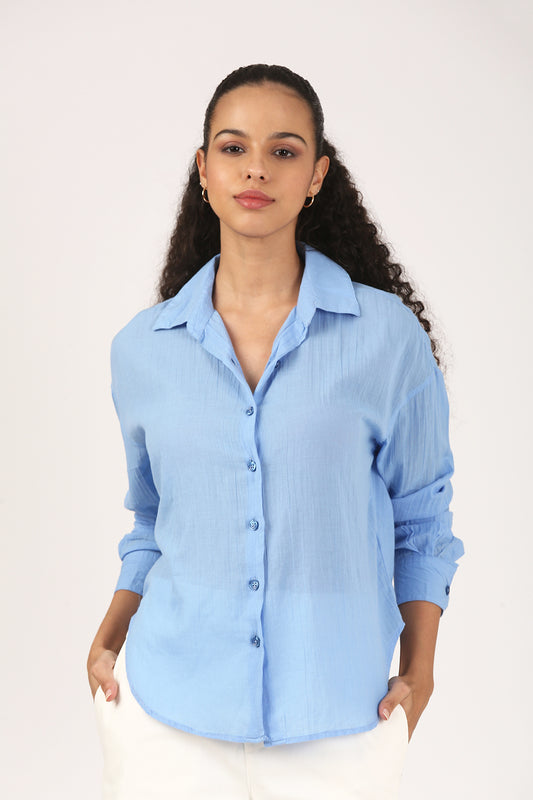 Matin Bleu Cotton Shirt