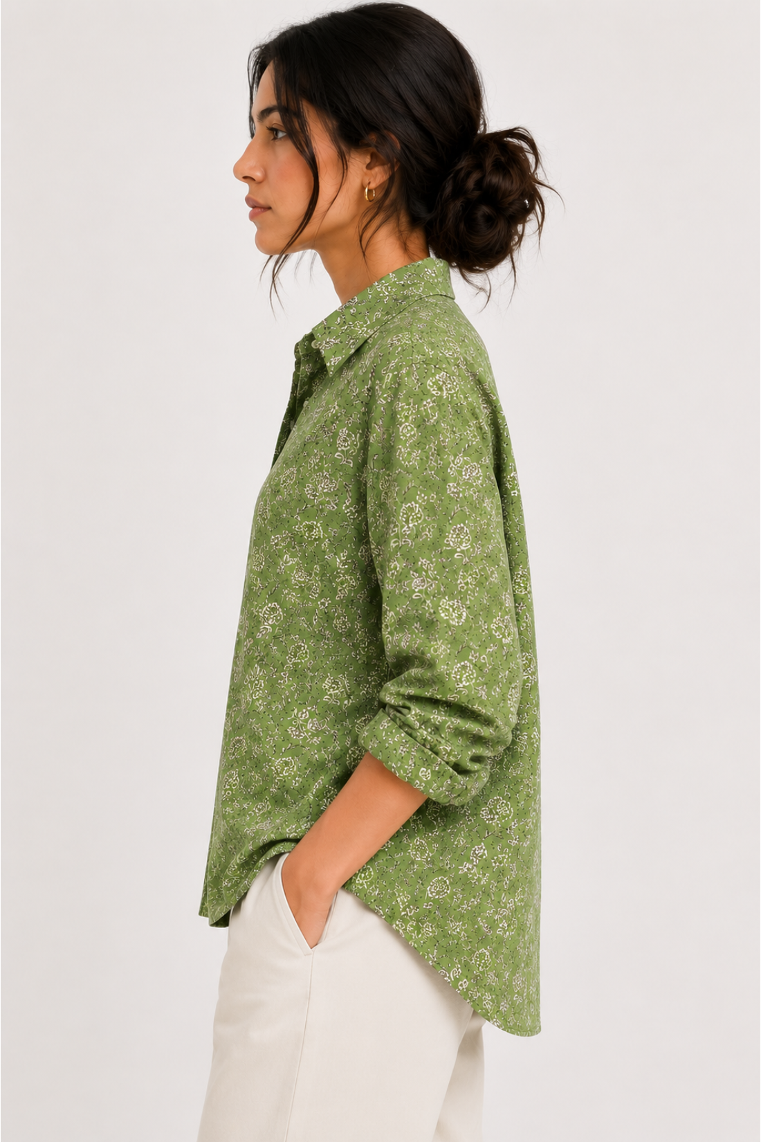 Cotton Jaipur Print Oversize Fit Shirt