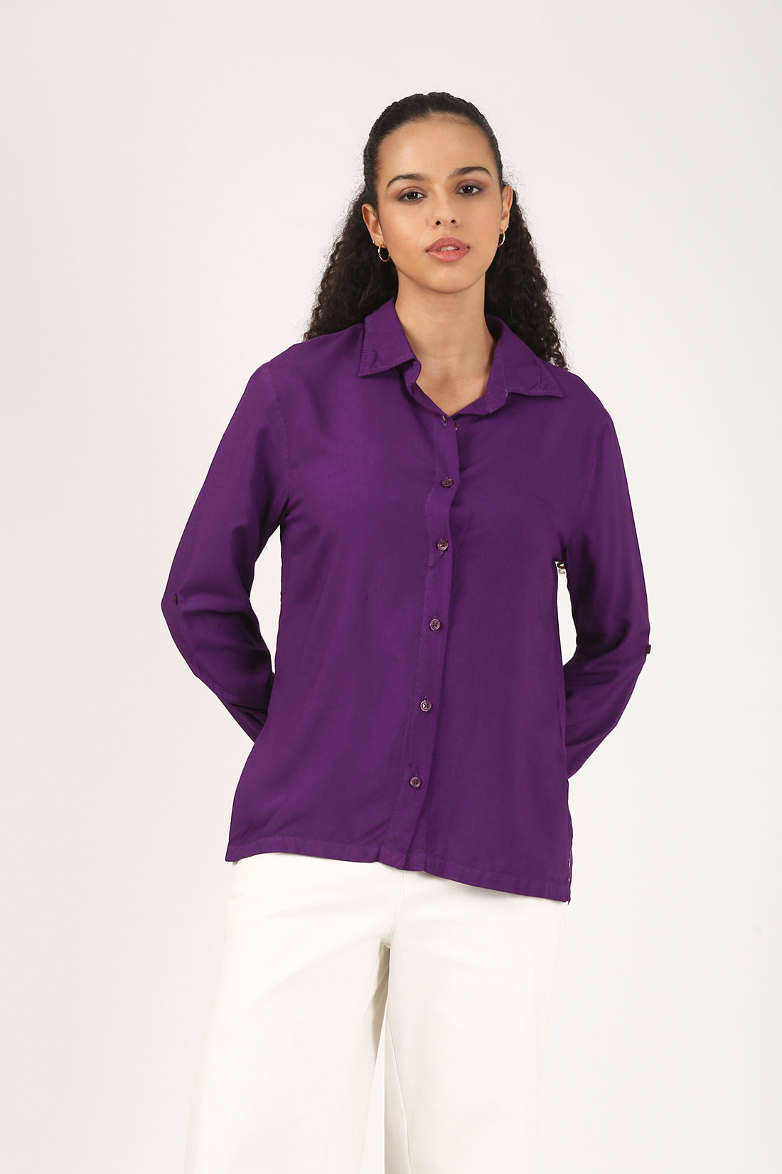 Regalia Amethyst Viscose Shirt