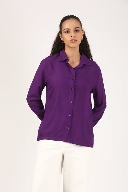 Regalia Amethyst Viscose Shirt