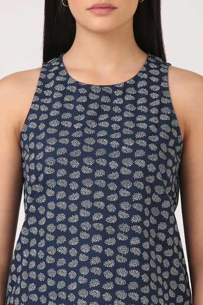 Cotton Printed Sleeveless Top