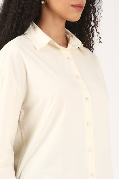 Butter Cream Cotton Shirt