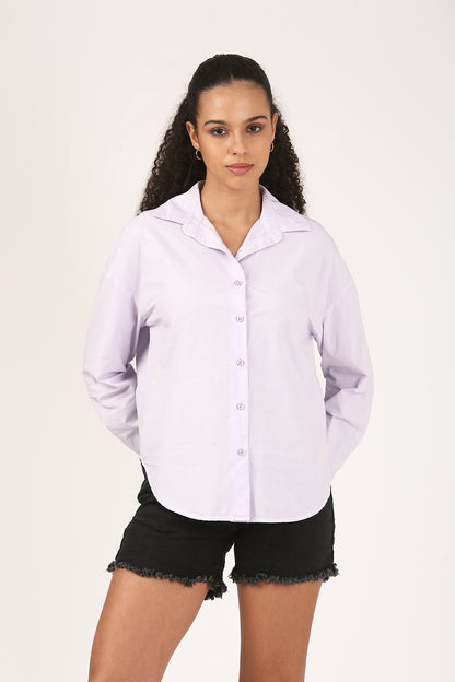Lilac Light Cotton  Shirt