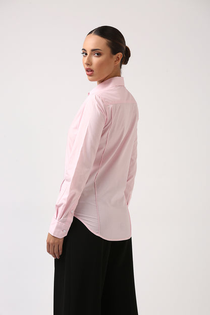 Pink Pintuck Shirt