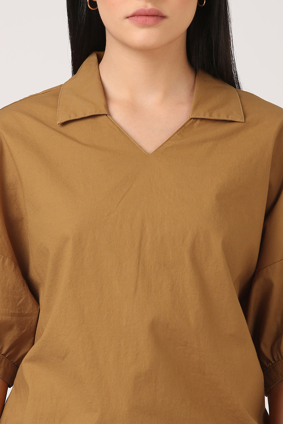 V-Neck Boxy Top