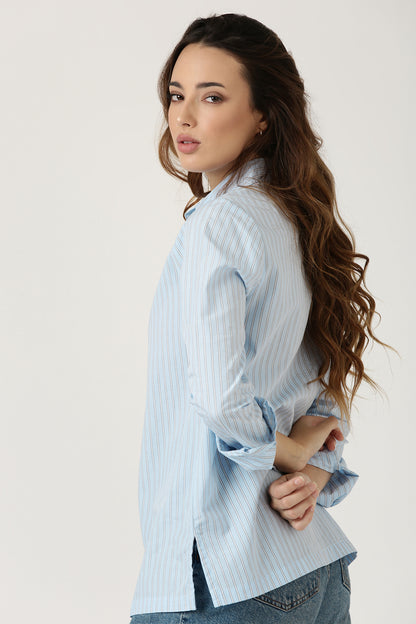 Blue Western Shirt