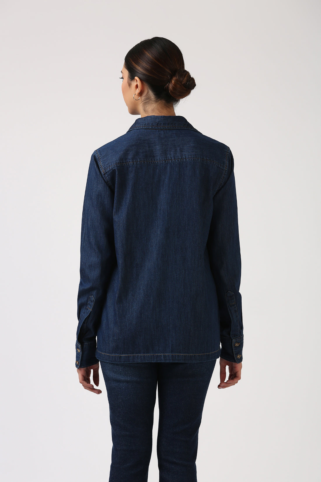 Indigo Denim Long Sleeve Shirt