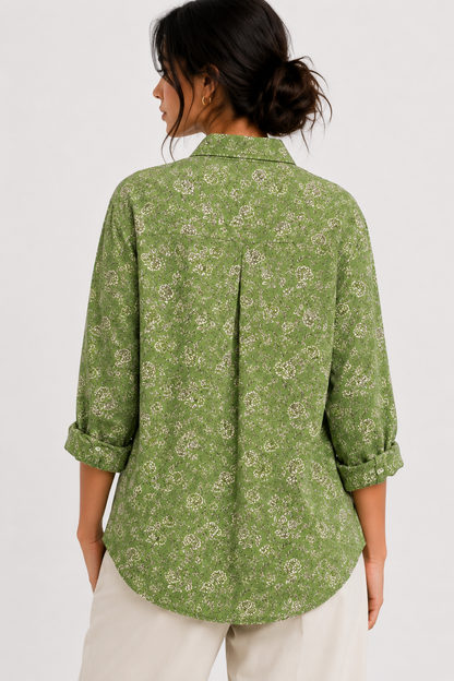 Cotton Jaipur Print Oversize Fit Shirt