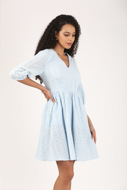The Blue Dawn Mini Dress- The Versatile Edit