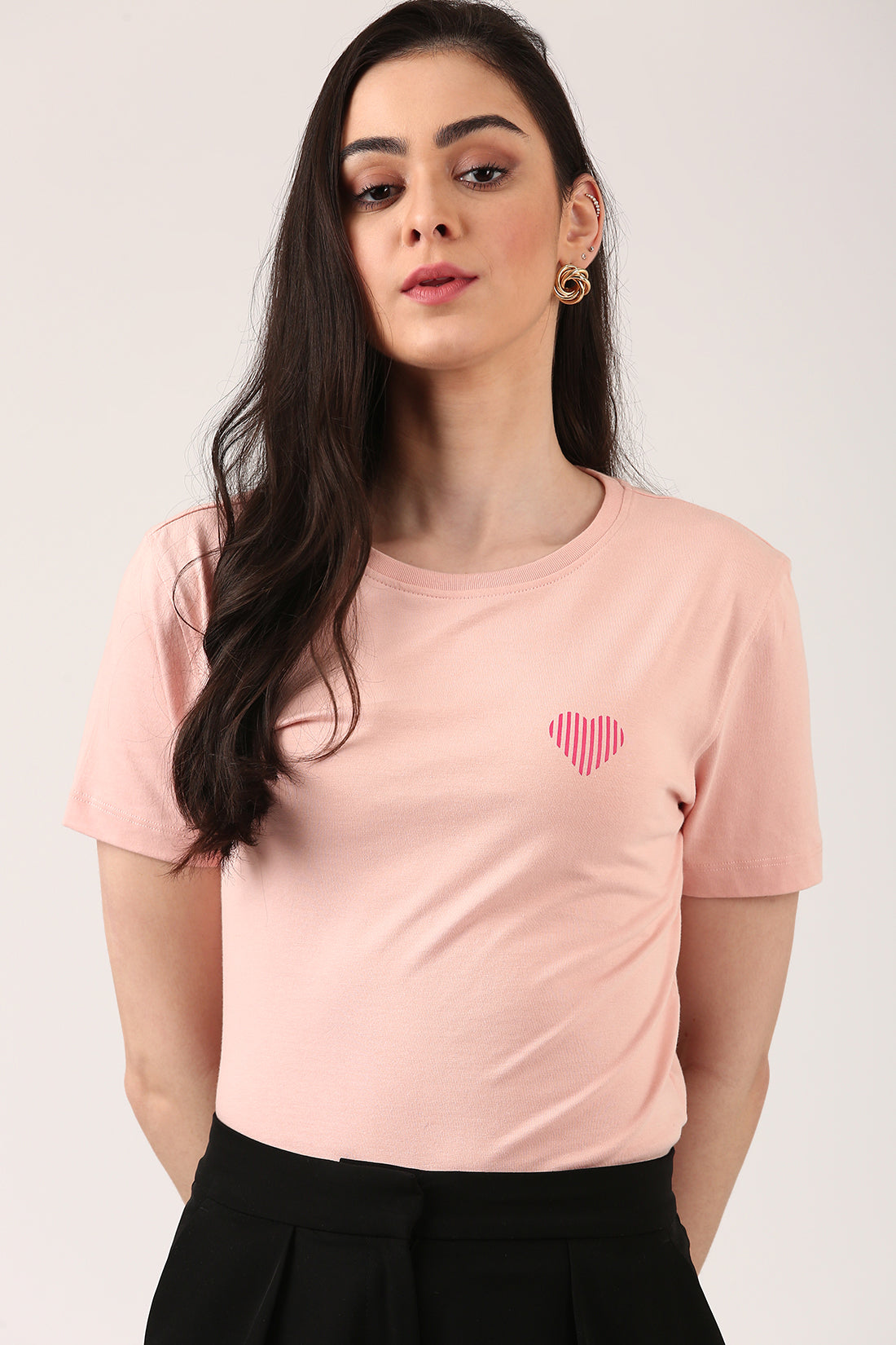 Dusty Pink Heart T-Shirt