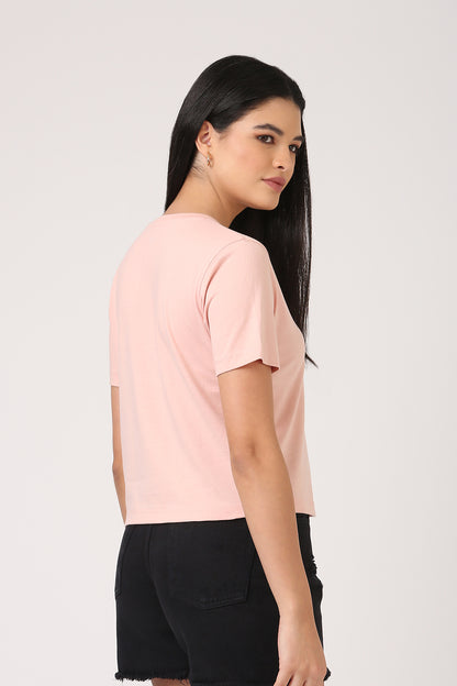 Dusty Pink Solid T-Shirt