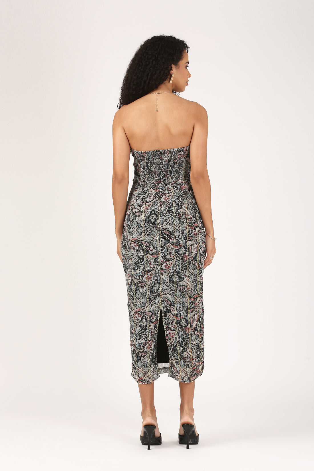 Midnight Garden Chiffon Midi- Resort & Evening Edit