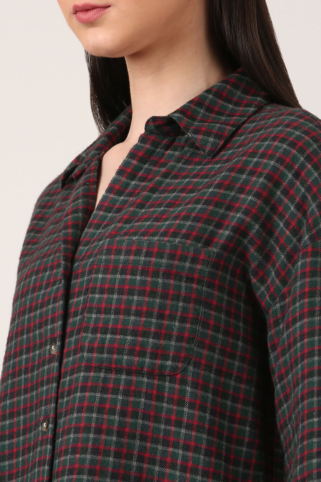 Jade Check Shirt