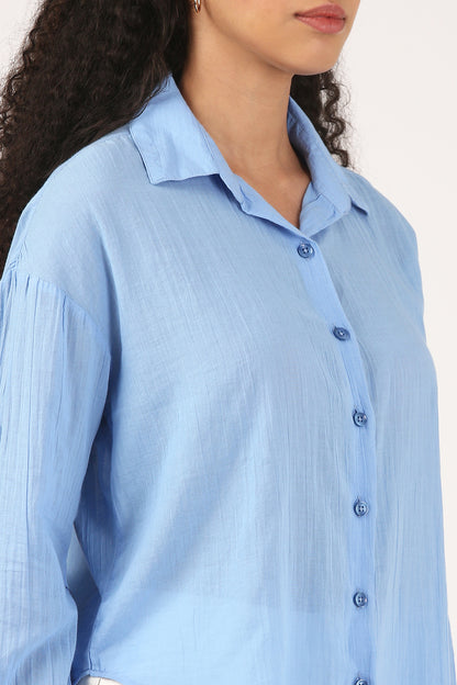 Matin Bleu Cotton Shirt
