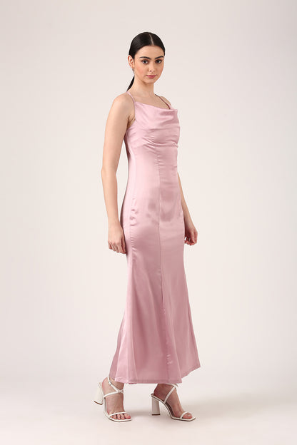 Champagne Satin Dress