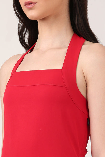 Rouge Halter Dress