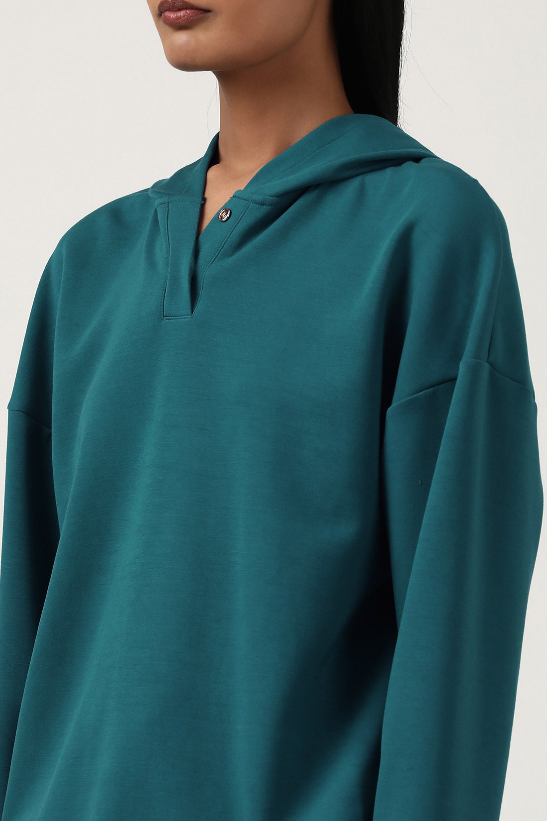 Green Sweatshirt with Hoodie