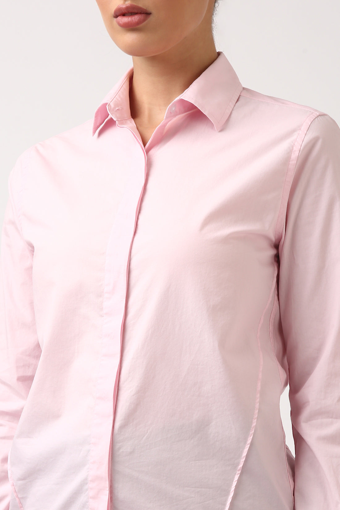 Pink Pintuck Shirt