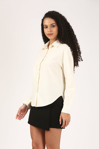 Butter Cream Cotton Shirt