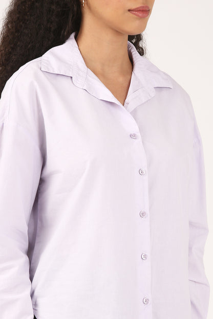 Lilac Light Cotton  Shirt