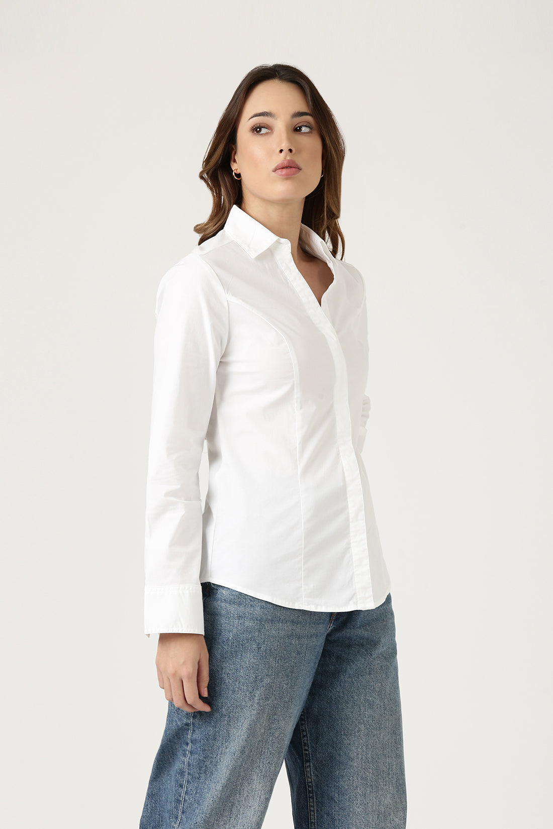 Sleek White Shirt