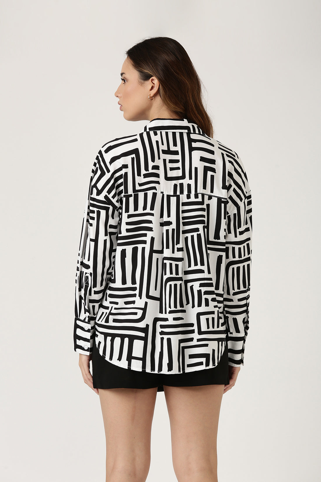 Noir & Blanc Printed Shirt