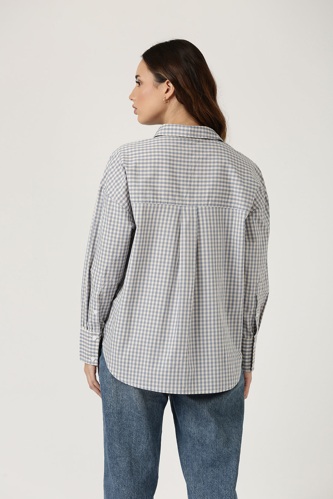 Embroidered Gingham Shirt