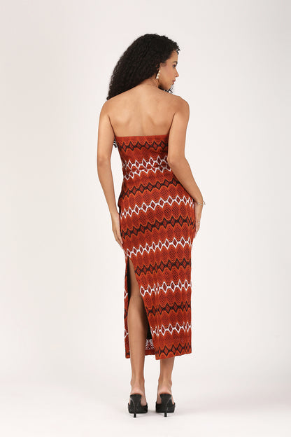 The Terra Jacquard Dress-Resort & Evening Edit