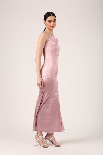 Champagne Satin Dress