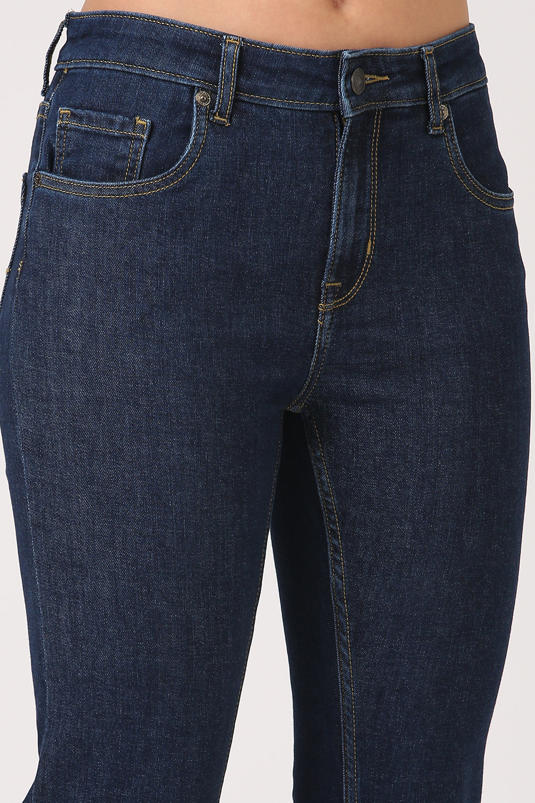 Bootcut High Rise Jeans-Dark Indigo